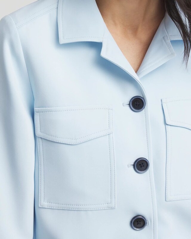 Georgette Crepe Shacket - image 4